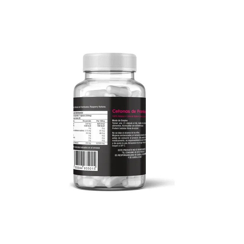 Cetonas De Frambuesa Skin Vit 60 Cápsulas, Súper Premium Sabor