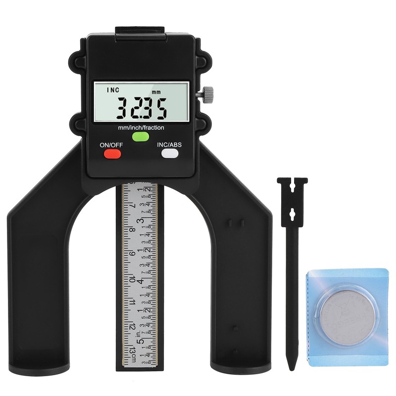 0‑80mm Professional Electronic Digital Depth Gauge DIY Woodworking Ruler Height