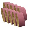 10PCS 180 Grits Sand Belts Aluminum Oxide Sanding Belt Sander