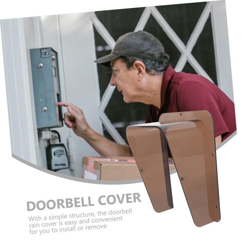 IWOWHERO Doorbell Rainproof Cover for Doorbell Acrylic Access Control Machine