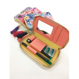 Ploom TECH Flower Pouch for Ploom TECH Floral PU Leather Case (White)