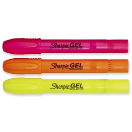 SHARPIE Accent Gel Highlighters, Colored, 3 Assorted Highlighters (1780475)