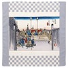 Japanese Goods Kyoto Accessories Handkerchief [Kyosai] Nihonbashi C Gray