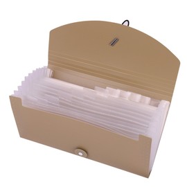 Expanding File 12 Compartments Document Folder A6 Mini Accordion Folder Bills Receipt Organiser Tray Card Holder Waterproof Wallet for Coupons Tax Calculation Item Ticket