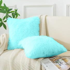 ZTYROLJ Set of 2 Cushion Covers, 80 x 80 cm, Microfibre, Ultra Soft Cushion Cover with Zip, Breathable, Resistant Tassels, 80 x 80 cm for Bed Linen, Sofa