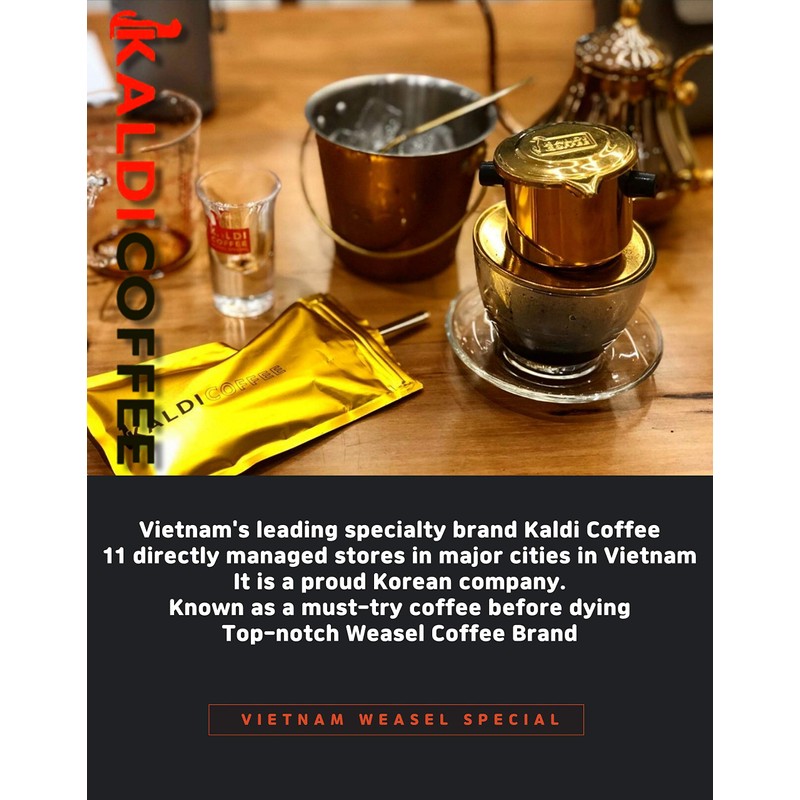 Weasel Coffee Wild Civet Weasel Special Kaldi Coffee, Ground, Organic,100%