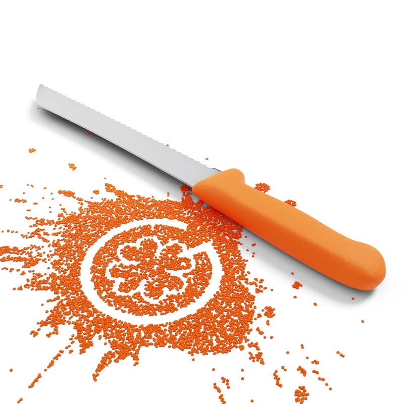 Giesser seit 1776 - Made in Germany - Brotmesser orange,