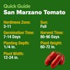 HOME GROWN San Marzano Tomato Seeds – 132 Heirloom, 𝗡𝗢𝗡-𝗚𝗠𝗢,