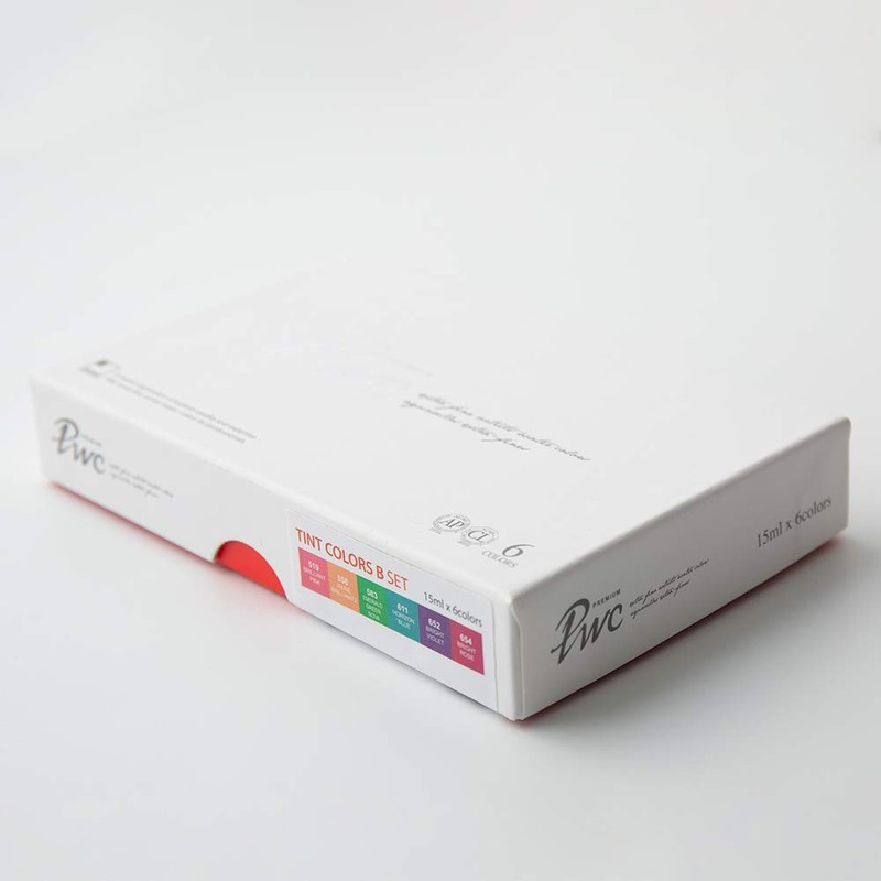 Shinhan Premium Watercolor 15ml Tint 6 Piece Set B (1215155-0006)