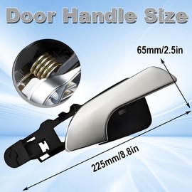 ZAMDOE Right Inside Door Handle for Alfa Romeo Giulietta SX [2010-Onwards] Inner Handle for alfa Romeo Giulietta Accessories 156092165 Right Side Passenger Side