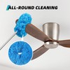 DRQ Ceiling Fan Cleaner Duster, 2 Pack Reusable Microfiber Duster