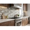 Yipscazo 2026 New Upgrade Peel and Stick Stone Metal Backsplash,