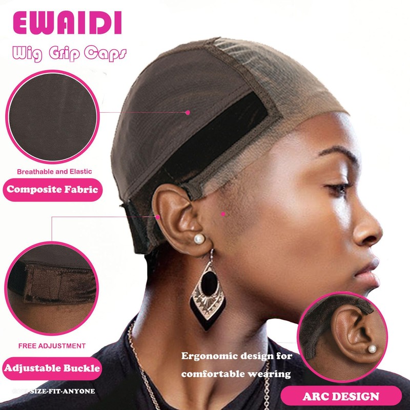 EWAIDI Gorro De Encaje Transparente Para Peluca De Mujer, 4