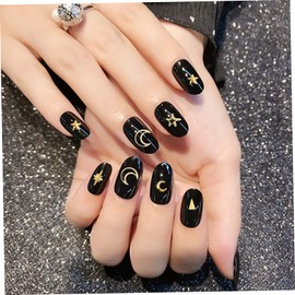 Baluue Alloy Nail Decoration Moon Star Sequin Stickers for Crafting Nail Charms Elegant Accessories and Decoration