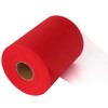 Bobina de tul rojo de 6 pulgadas x 100 yardas