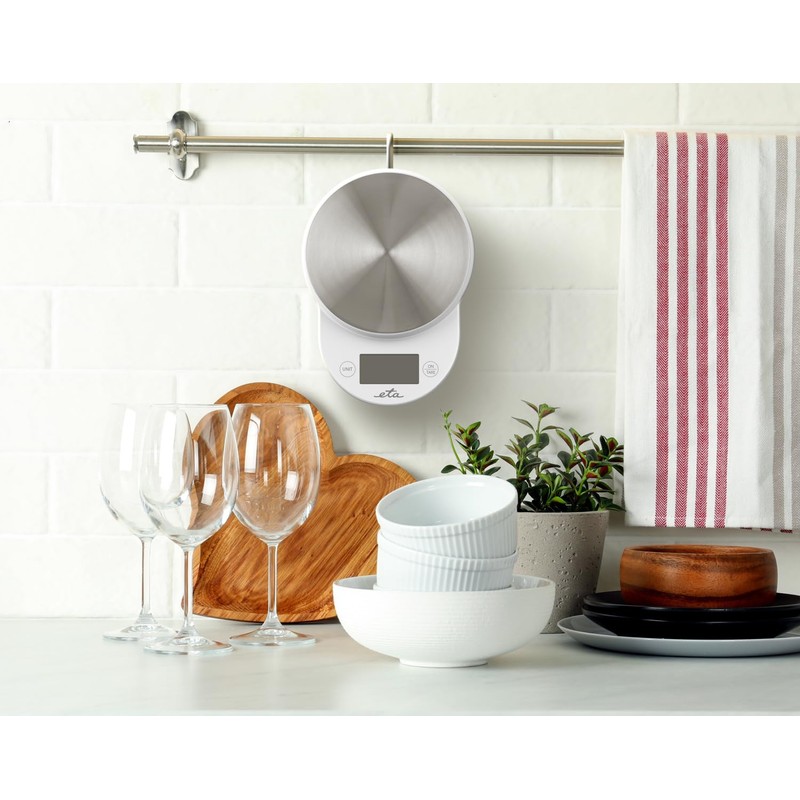 ETA Mari Digital Kitchen Scale, 2.6 Litres, Removable Plastic Key,