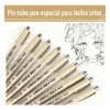 Estilografos Fineliner Lettering Manga Bosquejo 12pcs