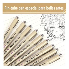 Estilografos Fineliner Lettering Manga Bosquejo 12pcs