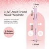 MelodySusie Small 3.1mm Mandrel Bit with Crystal Top for Nails,