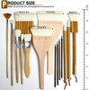 GACDR Pottery Brushes for Glazing,15 Pcs Ceramic Brushes Set with