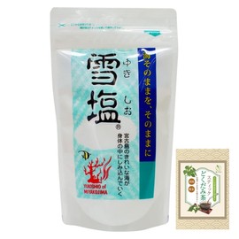 Snow Salt 4.2 oz (120 g) Miyakojima Okinawa Salt + 1 Stick Dokudami Tea Bottle
