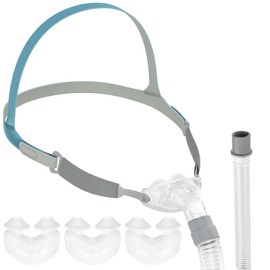 Nasal Pillow CPAP Mask Set for Airfit P10, Includes 3 PCS Nasal Pillows, Frame, Strap and Tube, Pillow Kit for P10