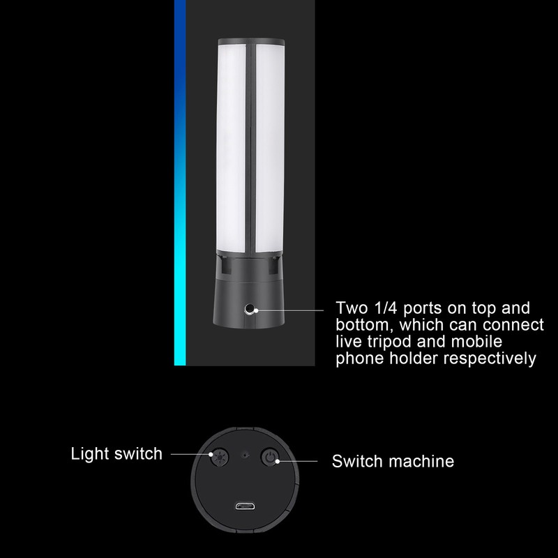 LED Folding Fill Light Desktop Bracket 5 Levels Fill Lighting