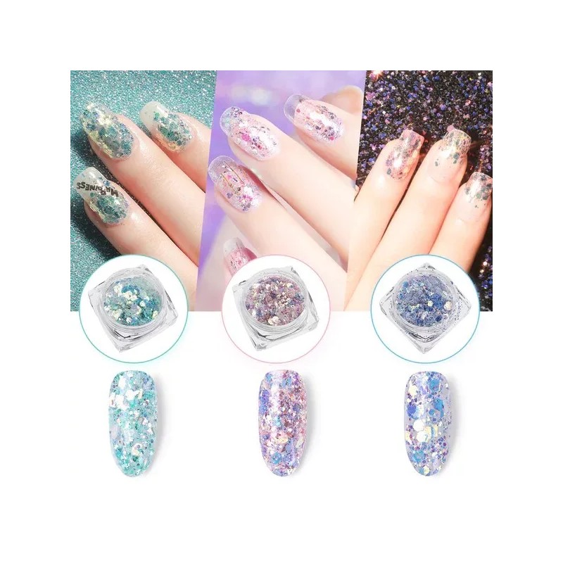 Luckyfine 4 PCS Poly Nail Gel Extension Kits for Starter