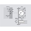 Blum 39C355B.24 Compact BLUMOTION 39C Hinge, Soft-Close, 110 Degree, 1-1/2
