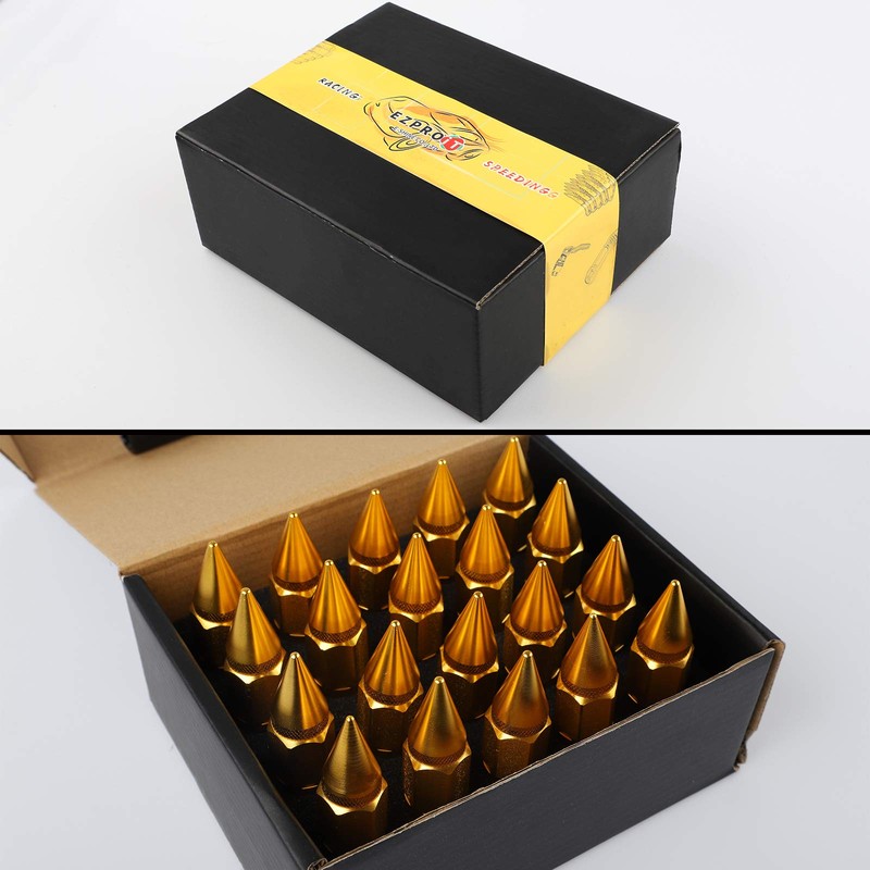 M12X1.5 Spiked Nuts for Rims Aluminum Extended Tuner Lug Nuts