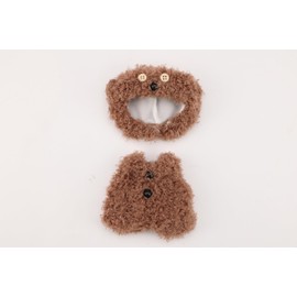 Doll Clothes, Outfits for Clothes Set, Accessories, Faking Animal Style Jumpsuit, Cute Fashion Dress Up Clothing for 17cm Doll (No Doll) (Bear)