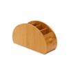 OSCO Bamboo Remote Organiser | 5 Compartments | Office Tidy