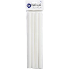Wilton Plastic Dowel Rod, Pack of 4