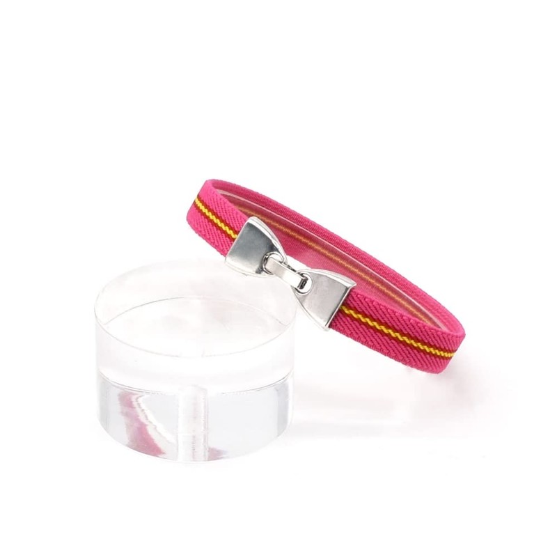 BDM Pink Spanish Flag Bracelet Elastic Bull Rancher and Taurus