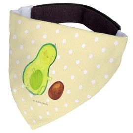 Mr. & Mrs. Panda Hundehalstuch M Avocado Kern rollt - Geschenk, mittel, Geburtstag, Geburt, mittelgroße Hunde, Vegan, Avocados, Babyparty, Veggie,