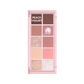 Peach C [K Beauty] Seasonal Blending Eyeshadow Palette | 10 Pink Peach Shades of Glitter, Shimmer & Matte Eye Shadow Palette Makeup (Peach Yogurt)