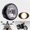 Krtopo 35W Motorcycle Headlight With Turn Signal Universal 7Inch Halogen