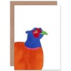 Artery8 Bright Pheasant Bird Sealed Greeting Card Plus Envelope Blank