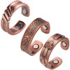 BioMag 3 Copper Rings for Men, 99.99% Solid Pure Copper,