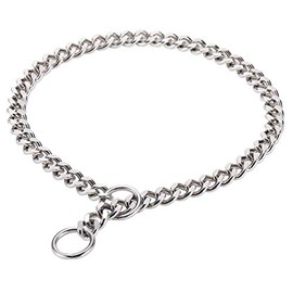 SGODA Chain Dog Training Choke Collar, SUS304, 16in, 2.5mm