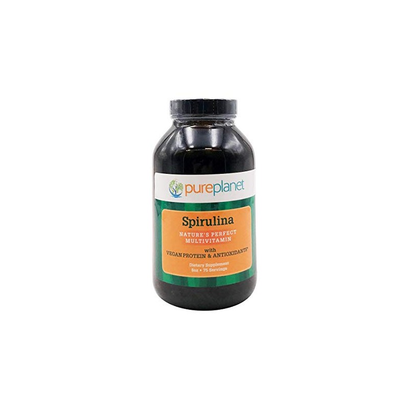 Pure Planet 100% Pure Spirulina Powder, 8 OZ