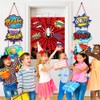 Spider Birthday Party Games Decorations, Pin The Sticker on The