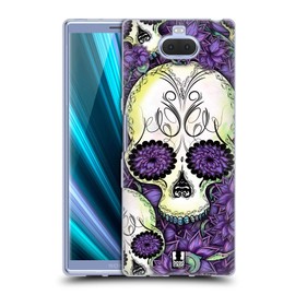 Head Case Blooming Skull Design Soft Gel Back Case Cover For Sony Phones 1
