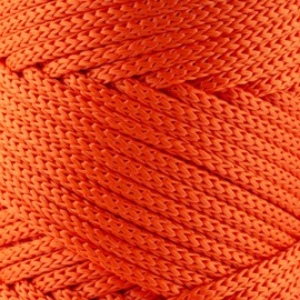 Sensy - Cuerda de poliéster de alta calidad de 5 mm, 104 yardas, 100 % polipropileno, cuerda de macramé, cuerda de ganchillo de 5 mm, hilo de macramé, regalo para tejer (naranja)