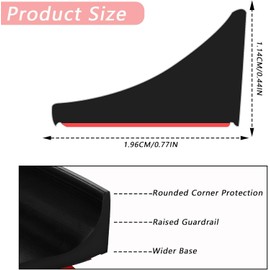 78 Inch Shower Threshold Water Dam, Silicone Barrier Shower Door Bottom Seal Strip, Self Adhesive Waterproof Barrier, for Kitchen Countertop Sink, Cooktop, Bathroom (Black)