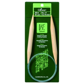 CLOVER Bamboo Circular Knitting Needles 36in/ No. 17, 36"