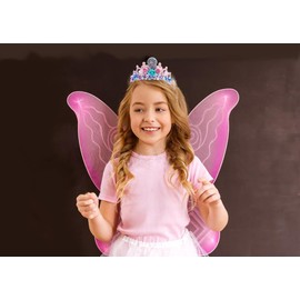 8th Birthday Crown for Girls, Headband Tiara Decoration for Girls Happy Tiara Crown with Pearls for 8 Year Old Disposable