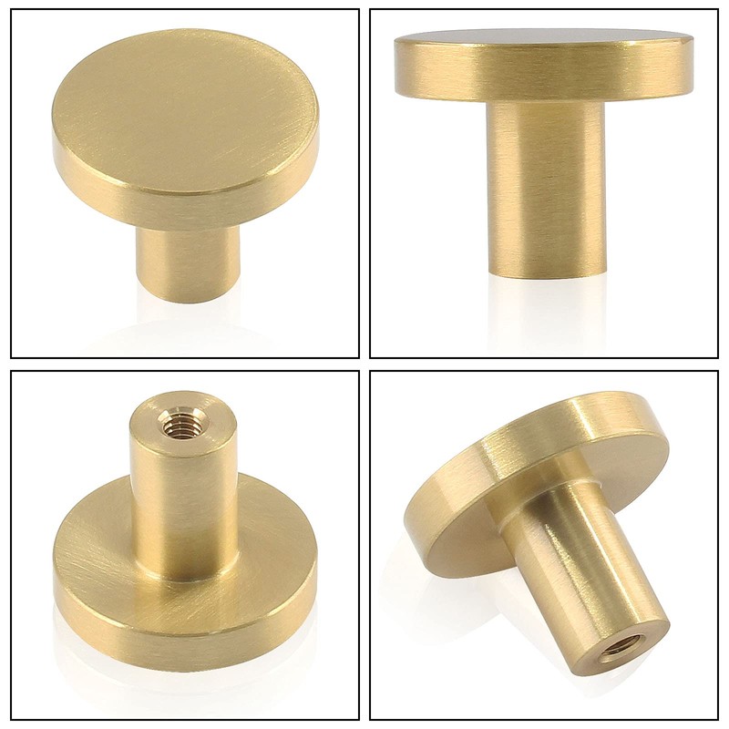 Jiozermi 2 Pack 1 inch Cabinet Knobs with Mounting Screws,
