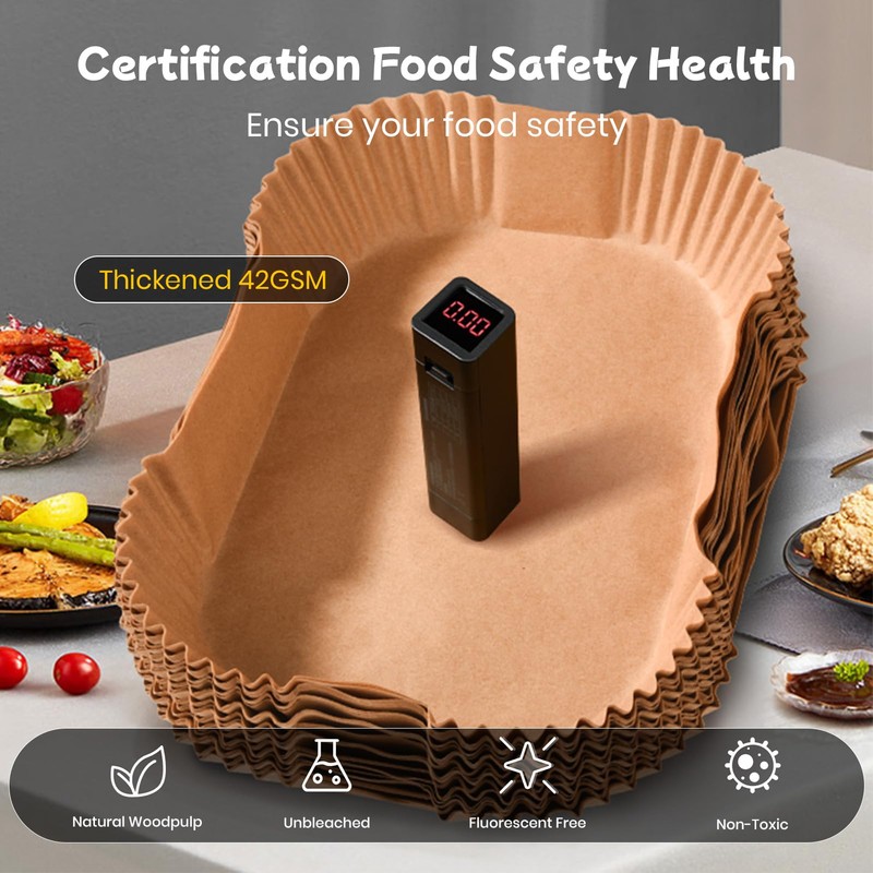 Baking Paper for Hot Air Fryer with Double Chamber, Pack