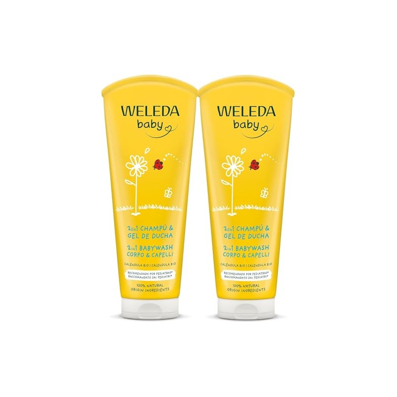 Weleda Baby Bipack Babywash Calendula 2-in-1 Extra Delicate 2 x